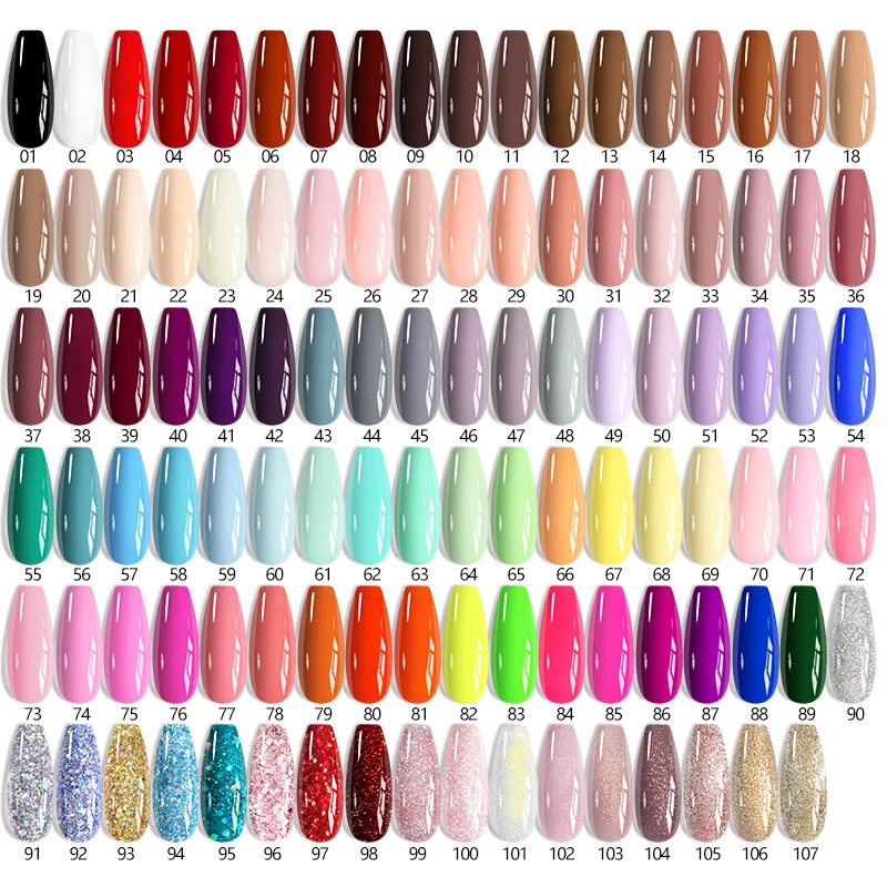 UR SUGAR 7ML Nail Gel Fresh Macaron 107 Colors All For Manicure Semi Permanent Soak Off LED UV Long-Lasting Nail Art Varnish - Image 2