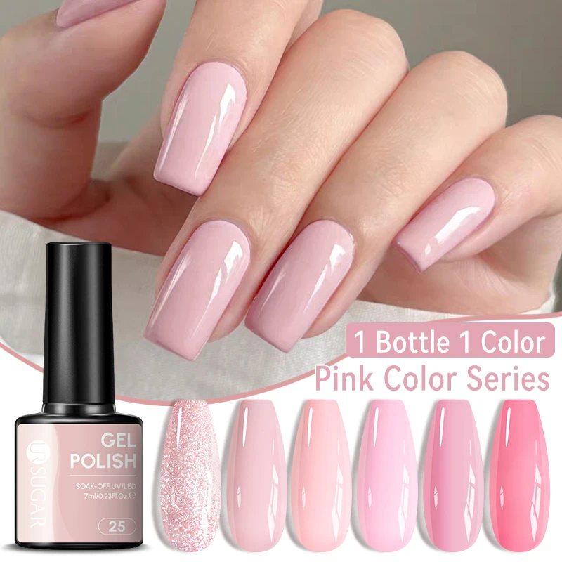 UR SUGAR 7ML Nail Gel Fresh Macaron 107 Colors All For Manicure Semi Permanent Soak Off LED UV Long-Lasting Nail Art Varnish - Image 3