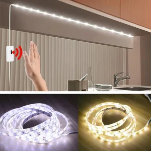 USB 60 LED Strip Lights DC 5V Smart Dimmer Gesture Sensor Switch Control Backlight Tape TV Lamp LED Lights for Room Home Decor