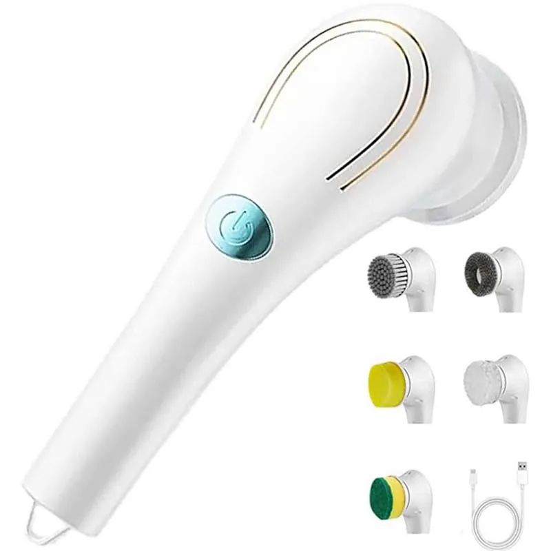 Usb Rechargeable Kitchen Dishwashing Brush Sink Cleaner Bathroom Bathtub Clean Brush Spin Scrubber Electric Cleaning Brush - Image 6