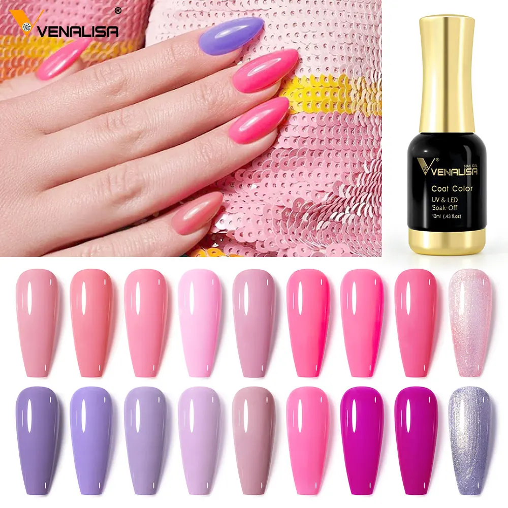 VENALISA Nail Gel Varnish TPO FREE Soak Off UV LED Organic Odorless Enamels Nail Art Colors 12ml 120Colors UV Gel Nail Polish - Image 2