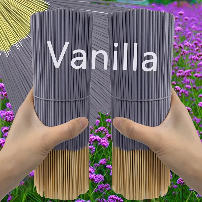 Vanilla Scented Essential Oil Aroma Sticks, 11/51/101/151P, 22.0cm - Long-Lasting, Natural Wood Scent, Suitable for Yoga, Meditation, Relaxation and Sleep Aid - Perfect for Home Decor, Hotels and Spas - Image 4