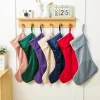 Velvet Christmas Stocking For Kids Solid Color Fireplace Home Holiday Decoration Merry Christmas Gift