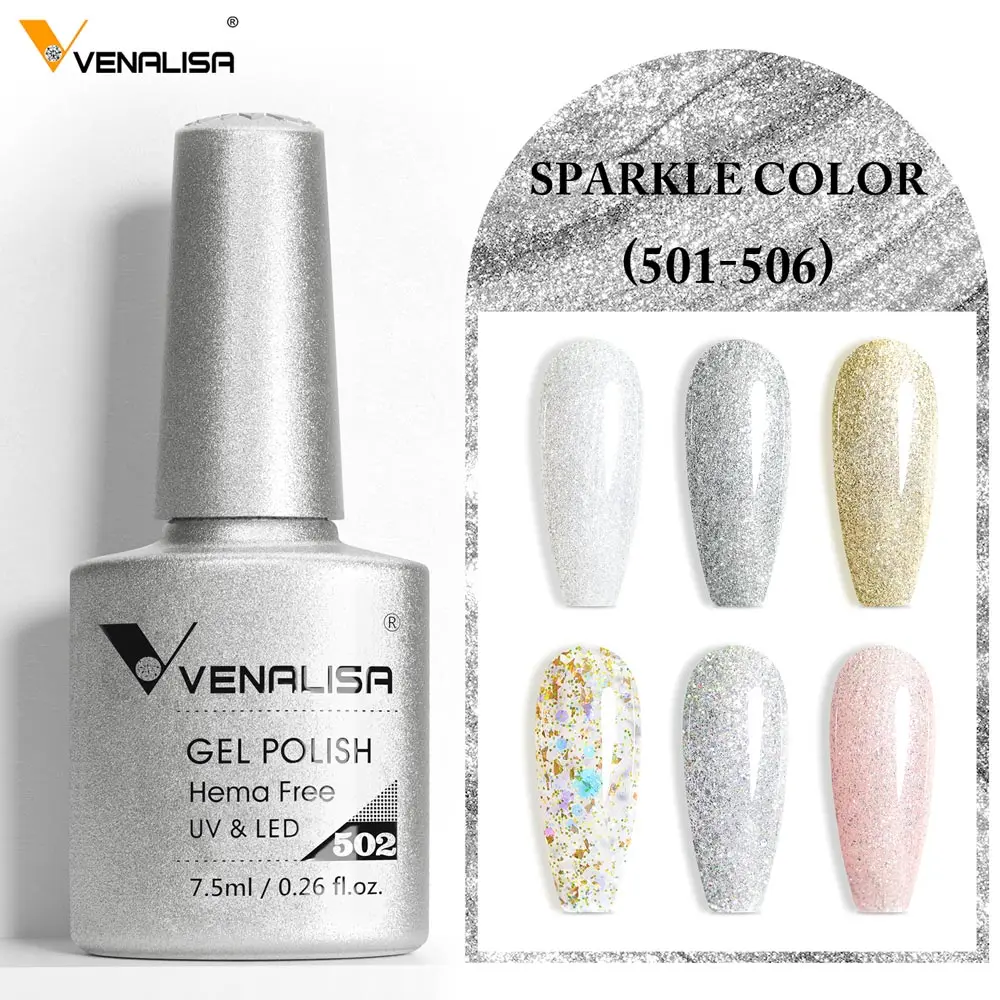 Venalisa HEMA TPO FREE Nail Gel Polish Glitter Gorgeous Full Coverage Soak Off UV LED French Nail Jelly Pink Nude Collection - Image 4