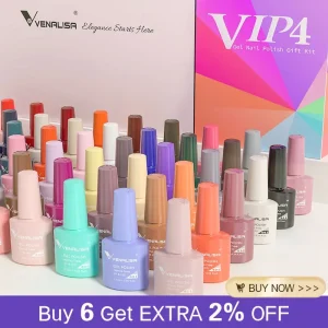Venalisa VIP4 Nail Gel Polish HEMA/TPO FREE Full Coverage Beautiful Semi Permanent Soak Off UV LED Gel Nail Polish Gel Lacquer