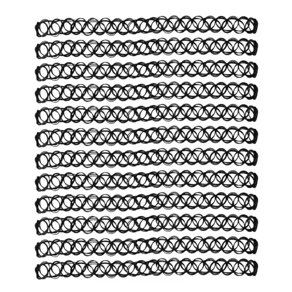 Vintage Elastic Braided Fish Thread Choker Gothic Black Choker 1pc Fashion Necklace for Punk Women Gift Valentine's Day Gift - Image 5