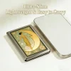 Vintage Mystic Art Metal Cigarette Case Hard Shell Portable Cigarette Holder Retro Pattern Storage Box Collectible Decor Gift