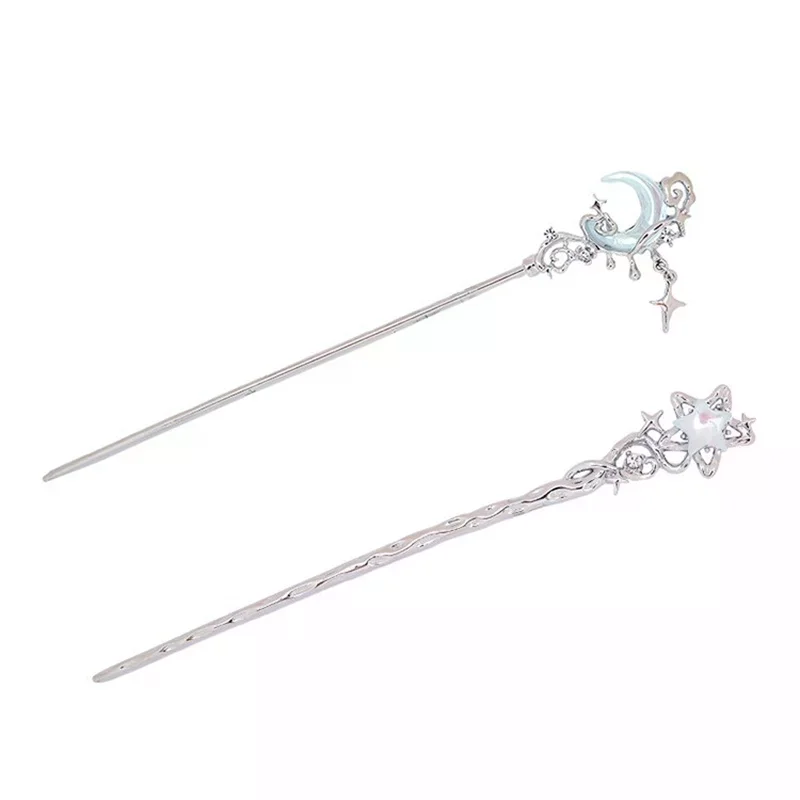Vintage Star Moon Hair Sticks For Women Girls Chinese Style Tassel Hair Chopsticks Exquisite Hair Accessories Gifts - Image 4