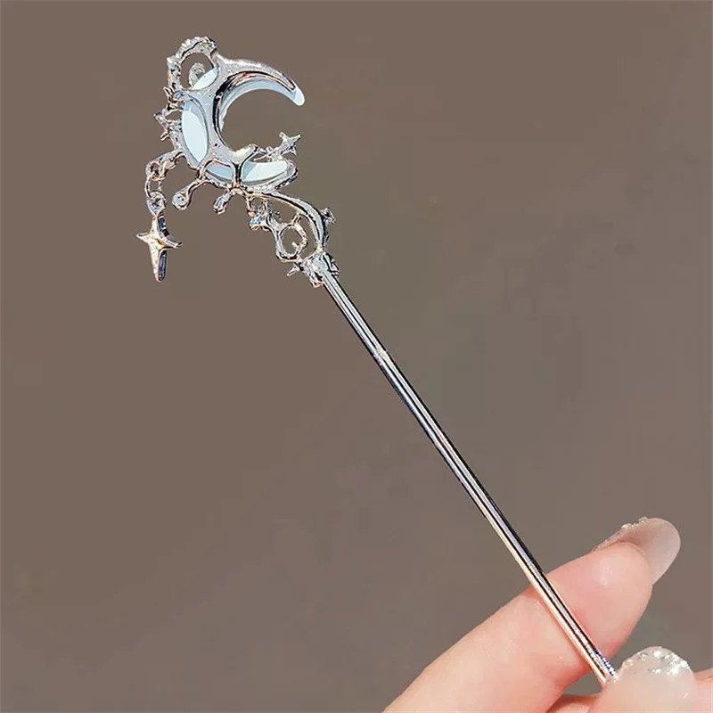 Vintage Star Moon Hair Sticks For Women Girls Chinese Style Tassel Hair Chopsticks Exquisite Hair Accessories Gifts - Image 3