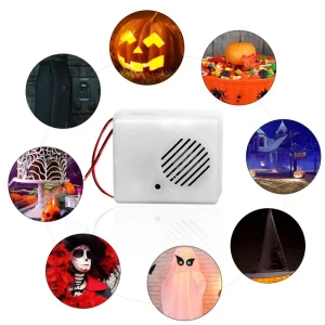 Voice-Activated Scary Props Halloween Decoration Sound Tricky Speaker Haunted House Horror Props Halloween Sound Sensor
