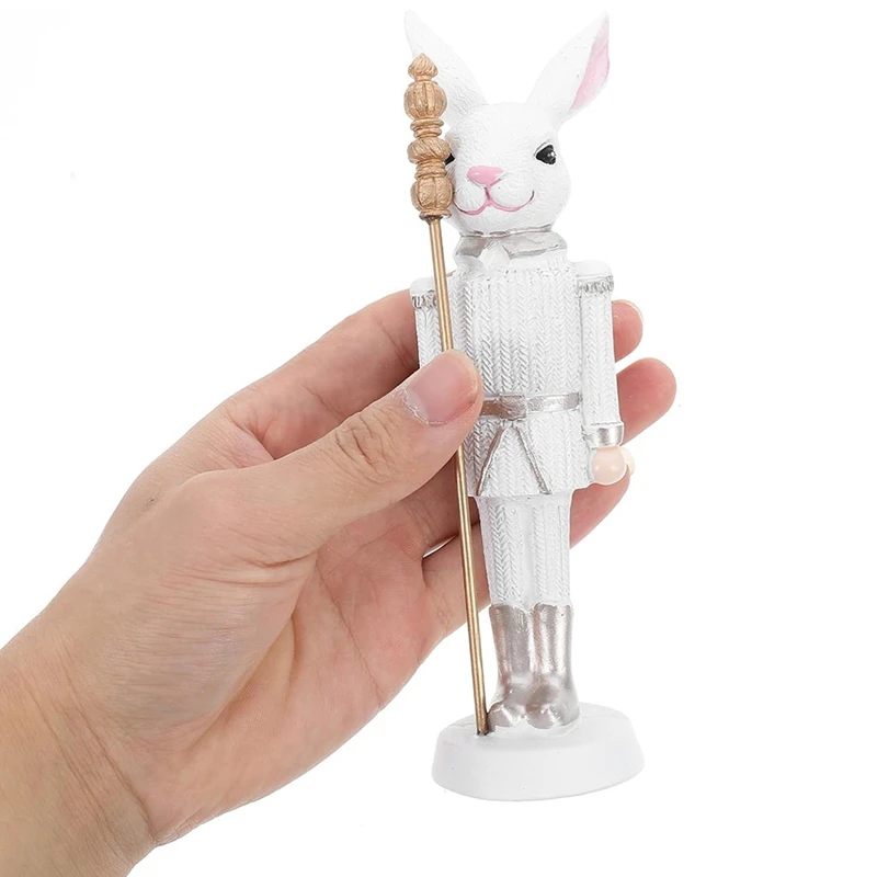 WISH Easter Nutcracker Resin Sculpture Holiday Doll Home Desktop Decoration Cute Ornaments - Image 6