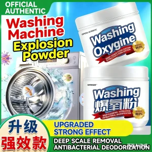 Washing Machine Oxygen-Releasing Powder Powerful Detergent for Deep Cleaning, Suitable for Both Drum Pulsator Washing Machines