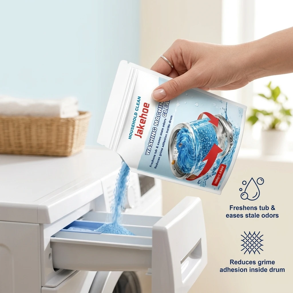 Washing Machine Tub Cleaning Powder Remove Limescale Eliminate Mold Reduce Odors Household Laundry Appliance Maintenance Cleaner - Image 4