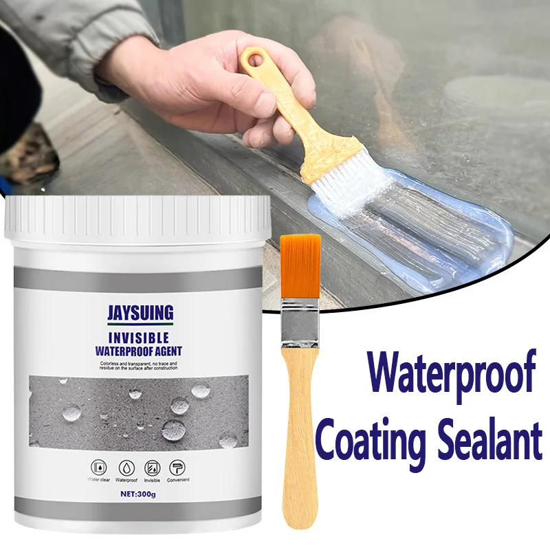 Waterproof Coating Sealant Strong Bonding Agent Transparent Invisible Paste Glue Adhesive Repair Glue for Home Roof Bathroom