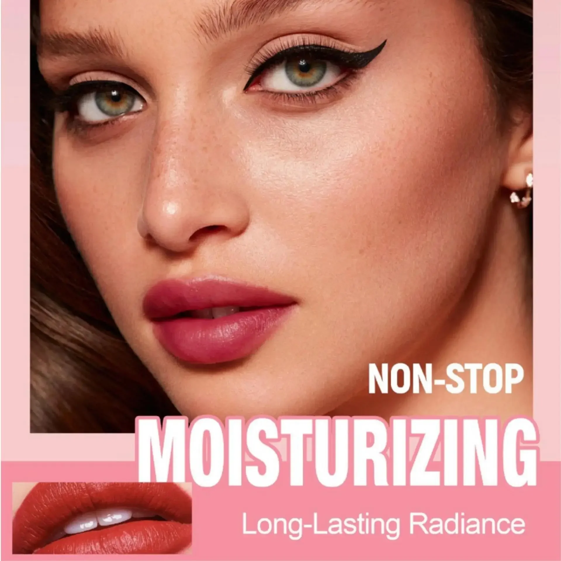 Waterproof Velvet Lipstick Set Matte High Pigment Long Lasting Moisturizing Non Fade Nude Red Lip Gloss Beauty Cosmetic - Image 3