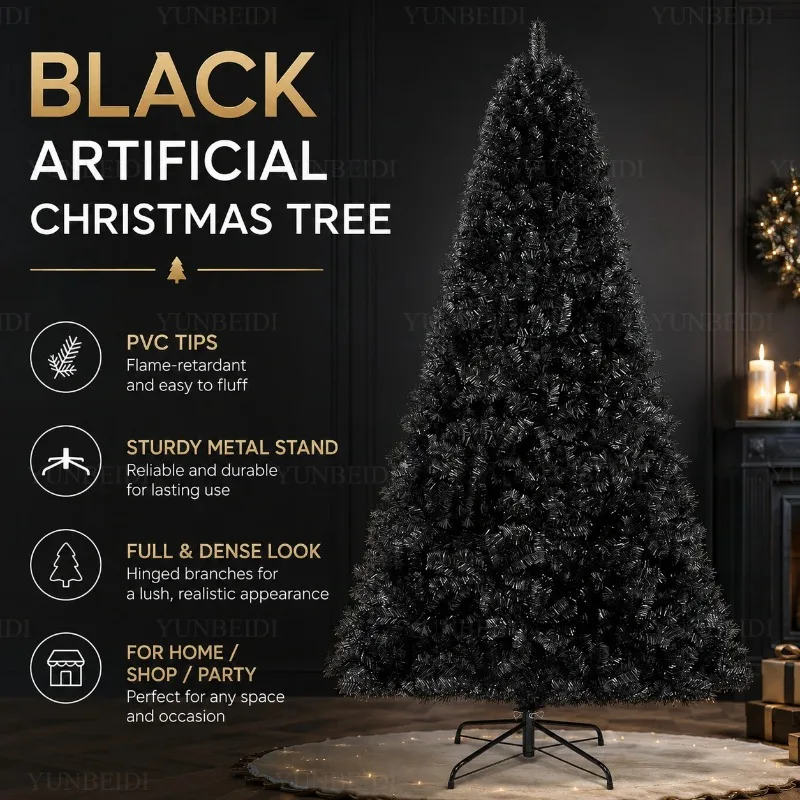 White Artificial Christmas Tree PVC Encrypted LED Lights, Family Christmas Party Decoration, Large Christmas Tree 120 To 210 Cm - Image 3