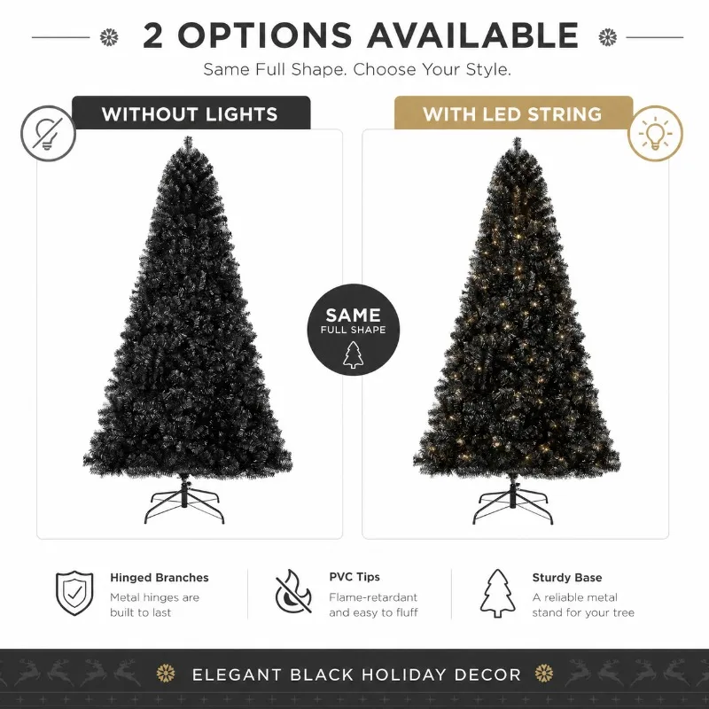 White Artificial Christmas Tree PVC Encrypted LED Lights, Family Christmas Party Decoration, Large Christmas Tree 120 To 210 Cm - Image 4