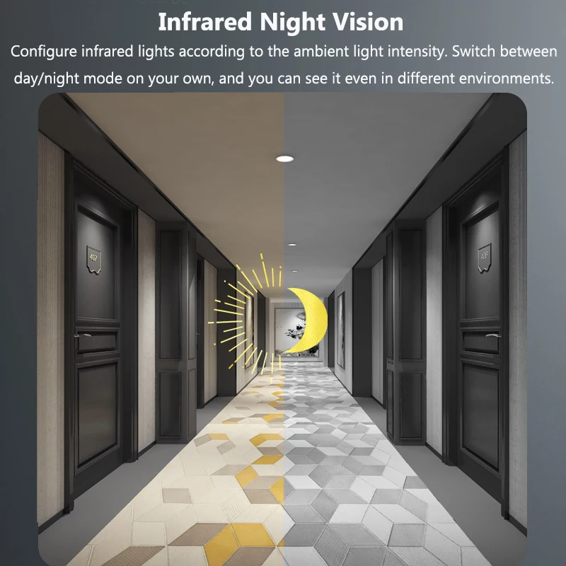 WiFi Smart Video Doorbell Camera Night Vision Smart Visual Doorbell Tuya APP Remote Monitoring Door Bell for Home Security - Image 5