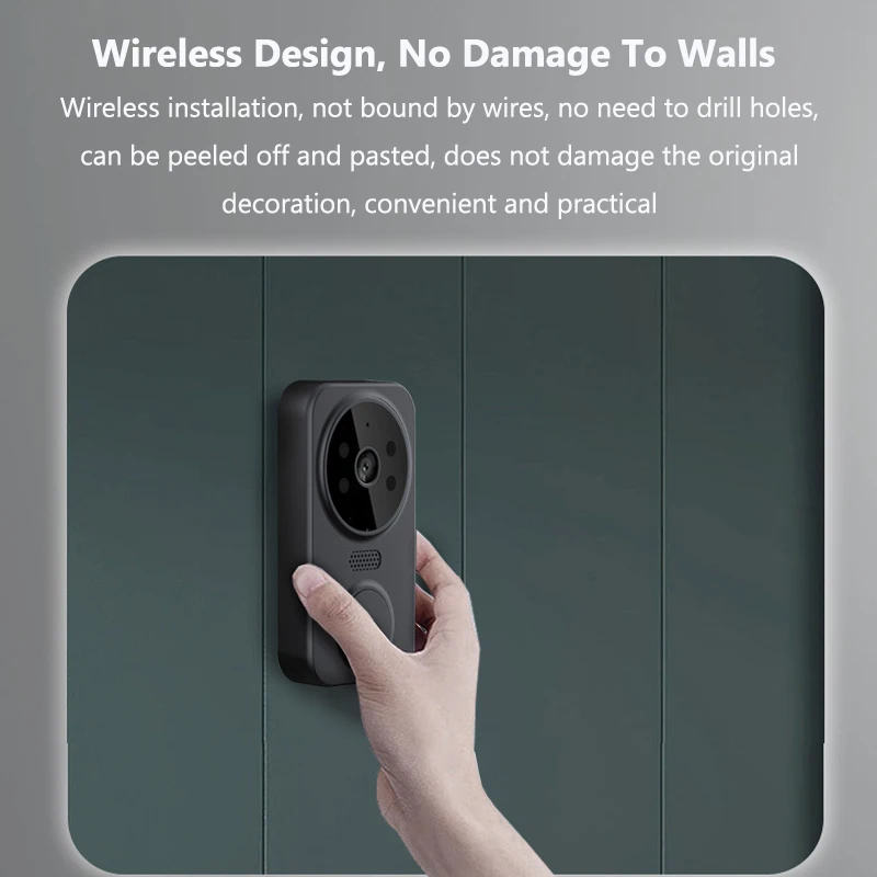 WiFi Smart Video Doorbell Camera Night Vision Smart Visual Doorbell Tuya APP Remote Monitoring Door Bell for Home Security - Image 6