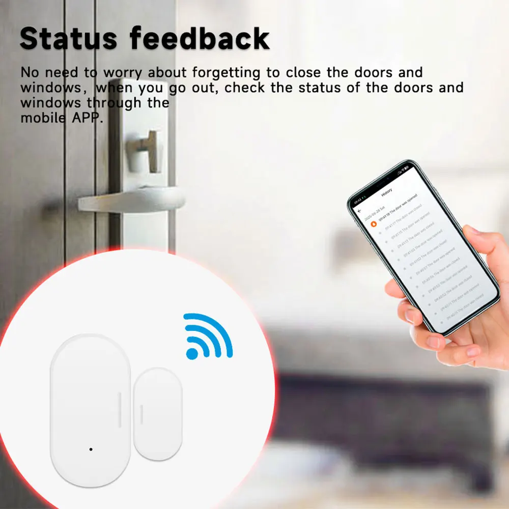 Wireless Zigbee2MQTT 3.0 Door Window Sensor Smart Home Alarm Contact Sensor for Home Security - Image 4