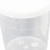 With White Lids Cap Clear Container For Baking Beaker Liquid Measure Jug Cup Containe 10Pcs 30ml Medicine Measuring Measure Cups