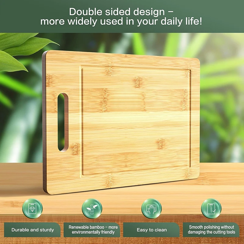 Wooden Cutting Board Kitchen Cutting Board For Meat Totally Bamboo Food Cutting Table Thickened Fruit Vegetables Chopping Panel - Image 2