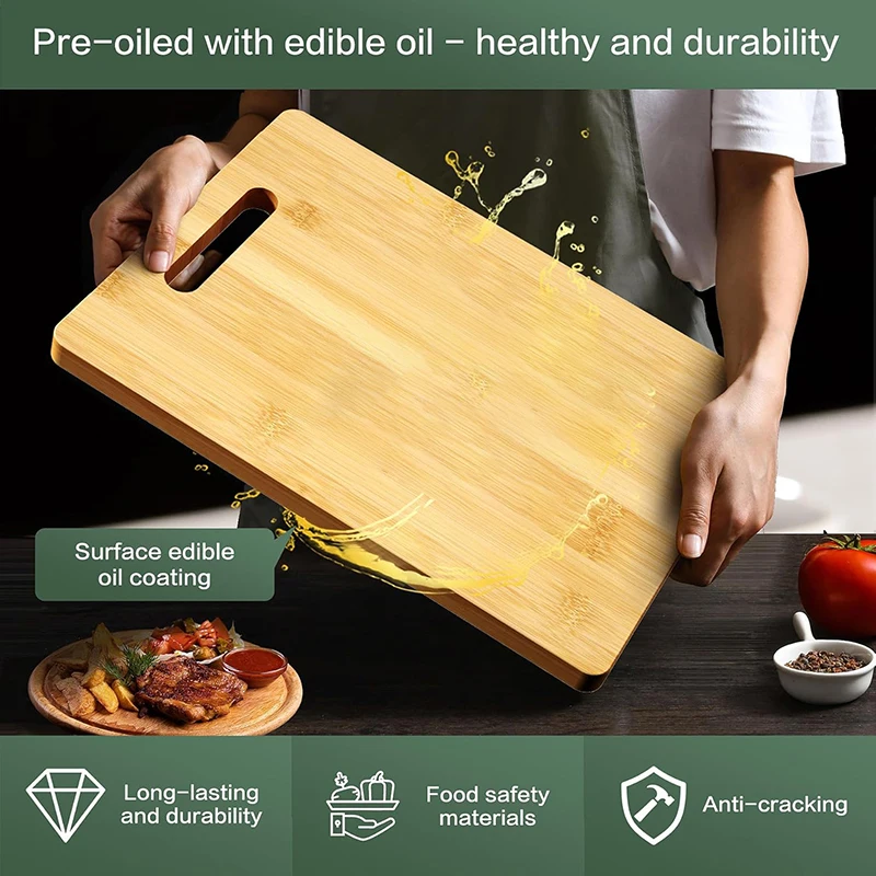 Wooden Cutting Board Kitchen Cutting Board For Meat Totally Bamboo Food Cutting Table Thickened Fruit Vegetables Chopping Panel - Image 4