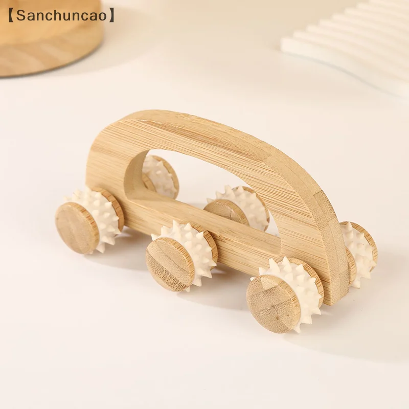 Wooden Massage Roller Tool, Manual Wooden Massager, Wood Back Massage Roller For Neck Leg Back Deep Tissue Muscle Massage - Image 4