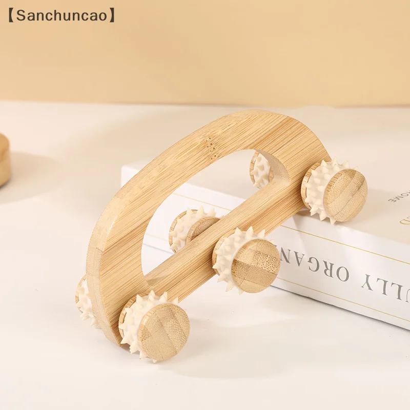 Wooden Massage Roller Tool, Manual Wooden Massager, Wood Back Massage Roller For Neck Leg Back Deep Tissue Muscle Massage - Image 5