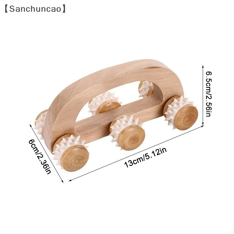 Wooden Massage Roller Tool, Manual Wooden Massager, Wood Back Massage Roller For Neck Leg Back Deep Tissue Muscle Massage - Image 6