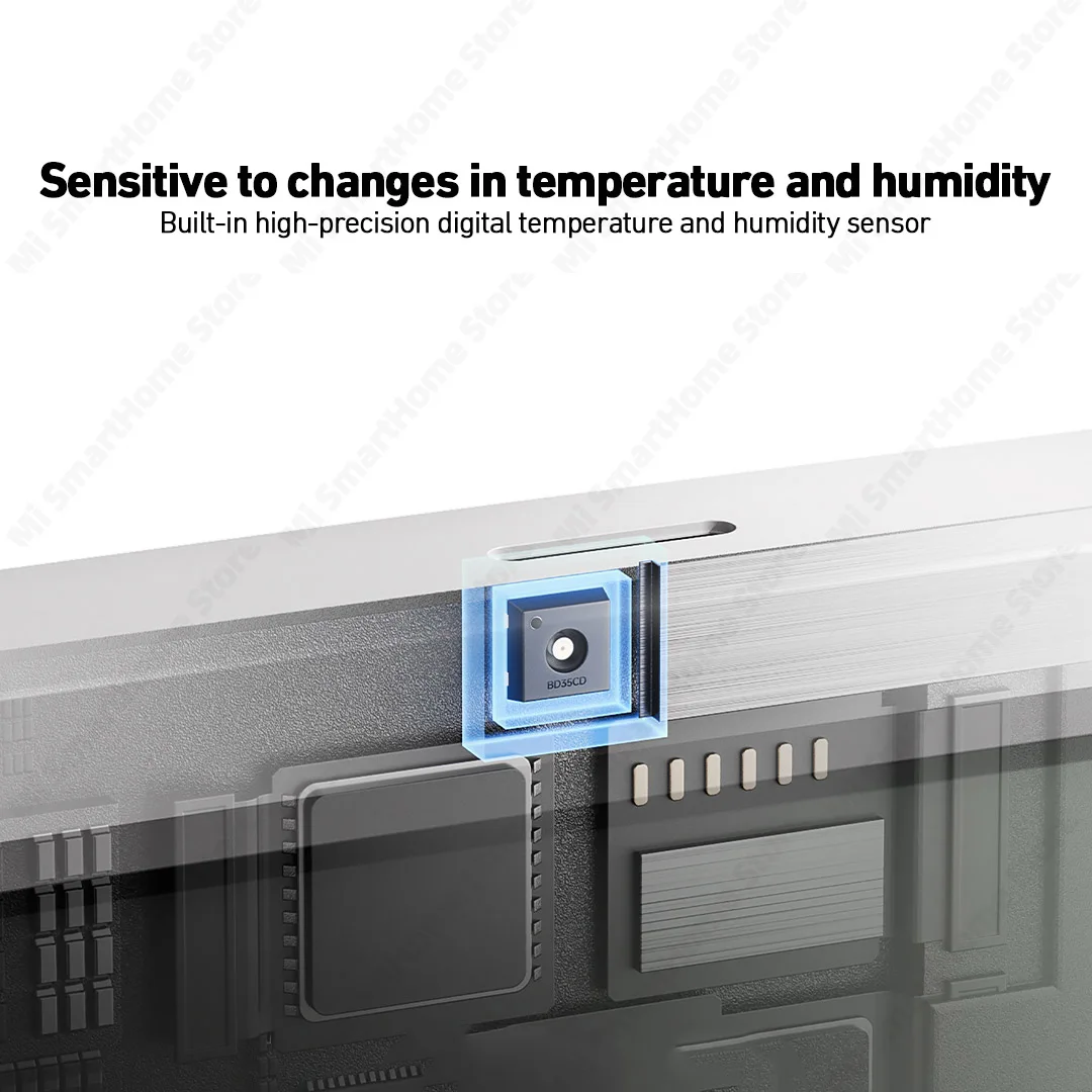 Xiaomi Mi Smart Temperature and Humidity Monitor 3 Mini Bluetooth Electric Digital Hygrometer Humidity Meter For Mi Home APP - Image 5