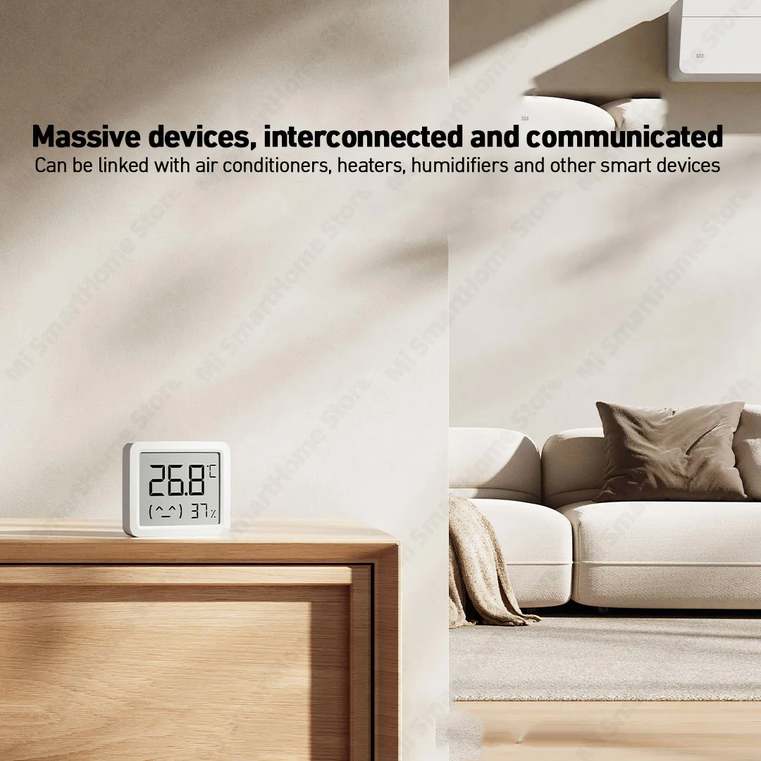 Xiaomi Mi Smart Temperature and Humidity Monitor 3 Mini Bluetooth Electric Digital Hygrometer Humidity Meter For Mi Home APP - Image 4