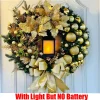 Xmas Garland Luxury All-Weather Christmas Wreath Heavy Duty Outdoor Door Decor for Shopping Mall Hotel Wall Window New Year