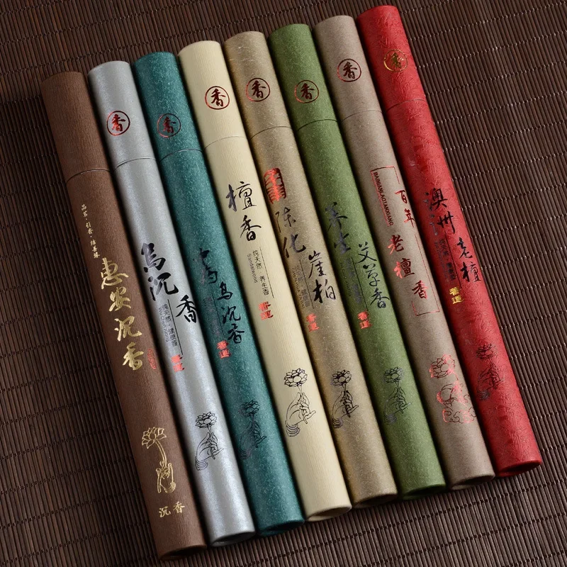 Y 40Pcs Natural Sandalwood Incense Sticks Home Incense Stick Aroma Blessing Ceremony Pray Buddha Incense Lavender Green Tea Rose - Image 2