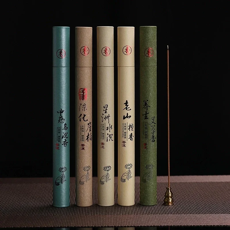 Y 40Pcs Natural Sandalwood Incense Sticks Home Incense Stick Aroma Blessing Ceremony Pray Buddha Incense Lavender Green Tea Rose - Image 3