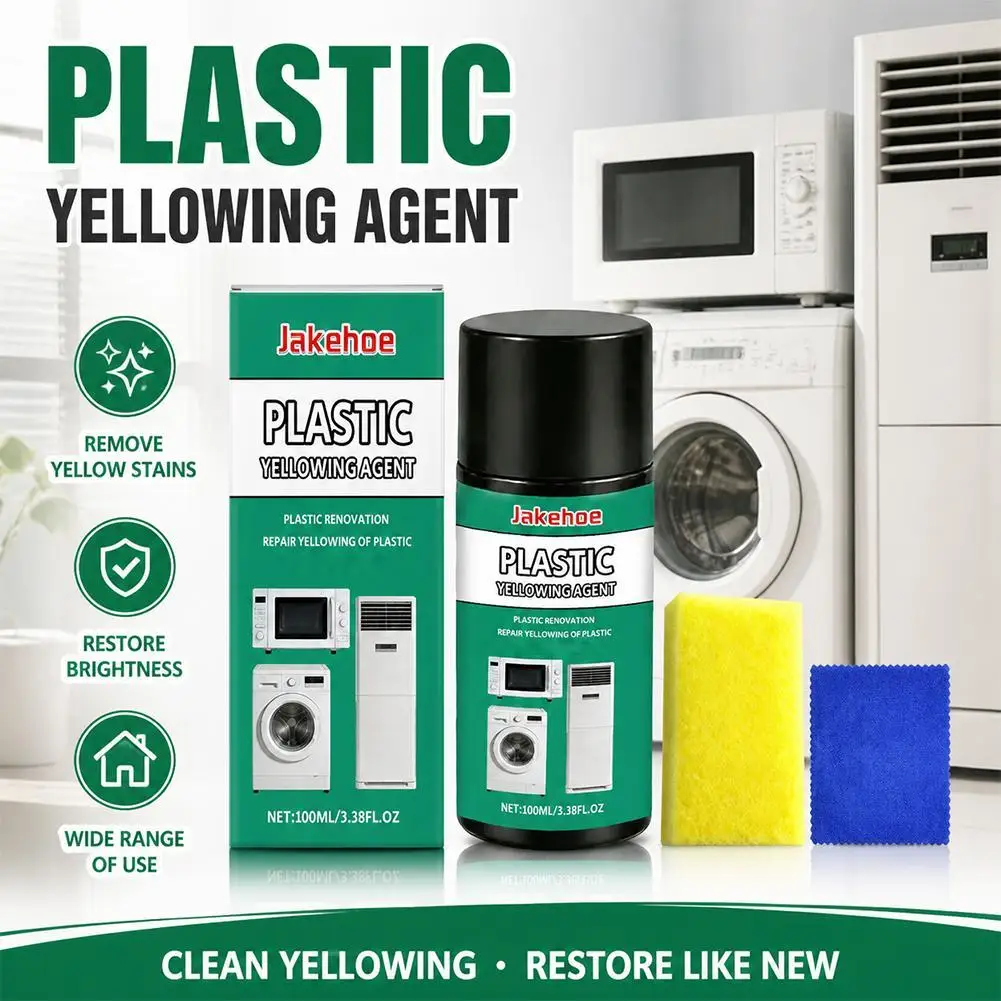 Yellowing Removal Cleaner MultiPurpose Plastic Yellow Stain Cleaning Agent For Car Headlight Home Appliance Toilet
