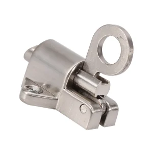Zinc Alloy Window Gate Security Spring Bolt Latch Lock Auto Bounce Door Bolt Pull Ring Self Locking Door Window Hardware