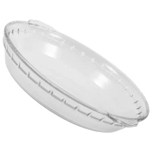 heat-resistant Glass Cover To Prevent Splatters Microwave Oven Glass Pie PanNon-Stick Pie Plate With Soft Wave Edge Fish Steamer