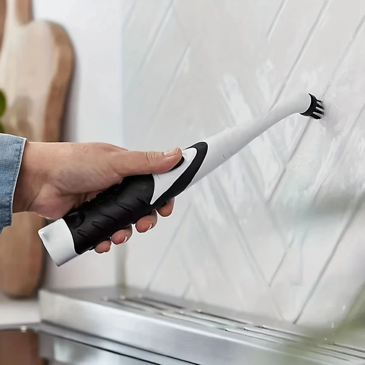 leaning brush Cleaning Tool With 4 Brushes Multifunctional Electric Cleaning Brush Cleaning Supplies - Image 5