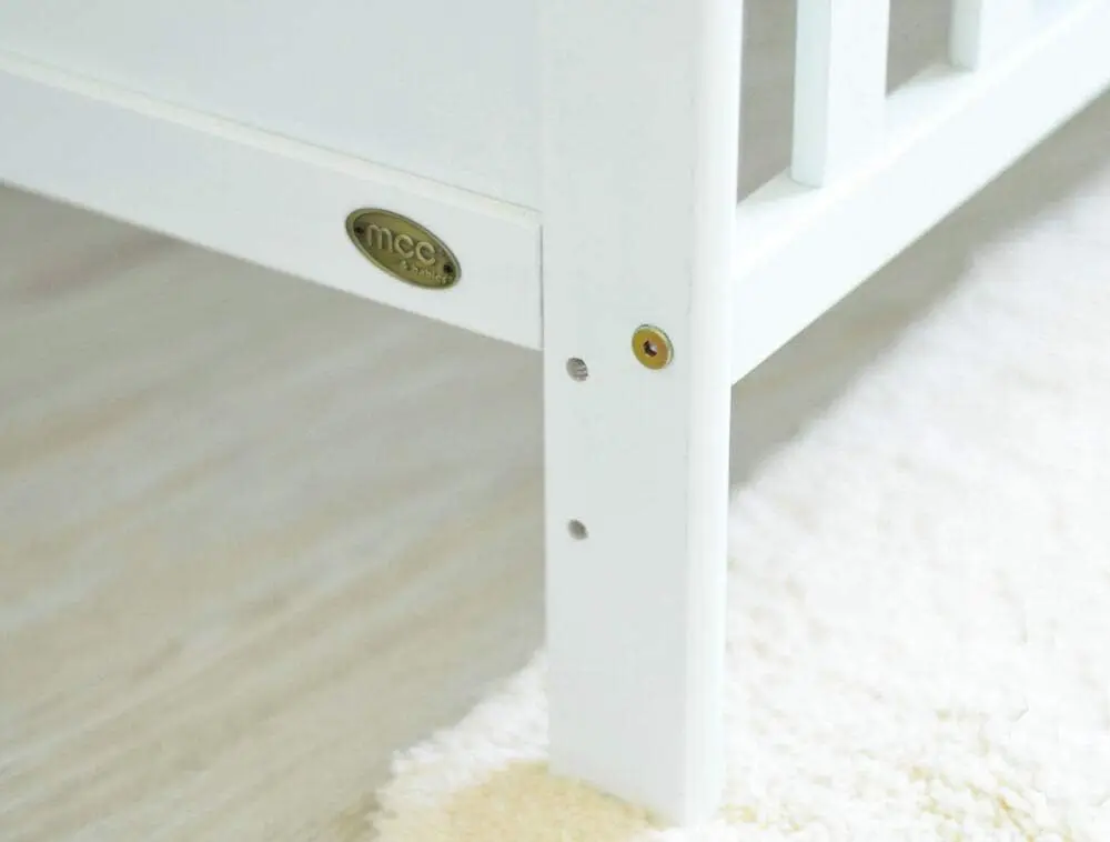 mcc direct Wooden Baby Cot Bed & Drawer & Aloe Vera Mattress (Orlando Drawer) - Image 6