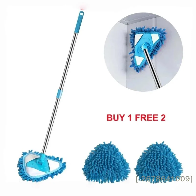 ⚑Ceiling Mop Long Handle Mop Floor Cleaning Original Wall Mop Cleaner Rotating Triangle Mop Window Wet And Dry Mop - Image 4
