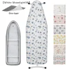 〔White〕Durable Ironing Board Cloth Heat Resistant Decorative Ironing Board Cover With Floral Animals Design Laundry Supplies