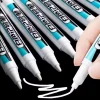 0.7/1.0/2.5MM White Permanent Marker Pens Markers Paint Pen For Wood Plastic Leather Glass Stone Metal Art Painting Supplies