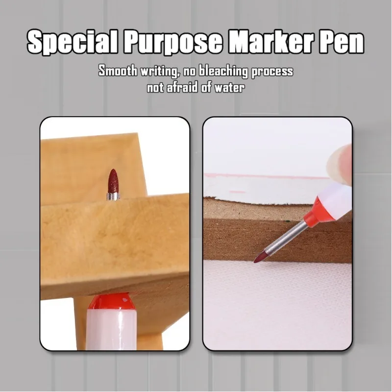 1-3PCS 20mm Deep Hole Long Nib Head Markers Bathroom Woodworking Decoration Permanent Marker Pencil Tools Metal Perforating Pen - Image 5