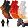 1-4pairs Tourmaline Winter Self Heating Socks Warm Thermal Health Care Socks Slimming Health Short Sock Elastic Magnetic Sock