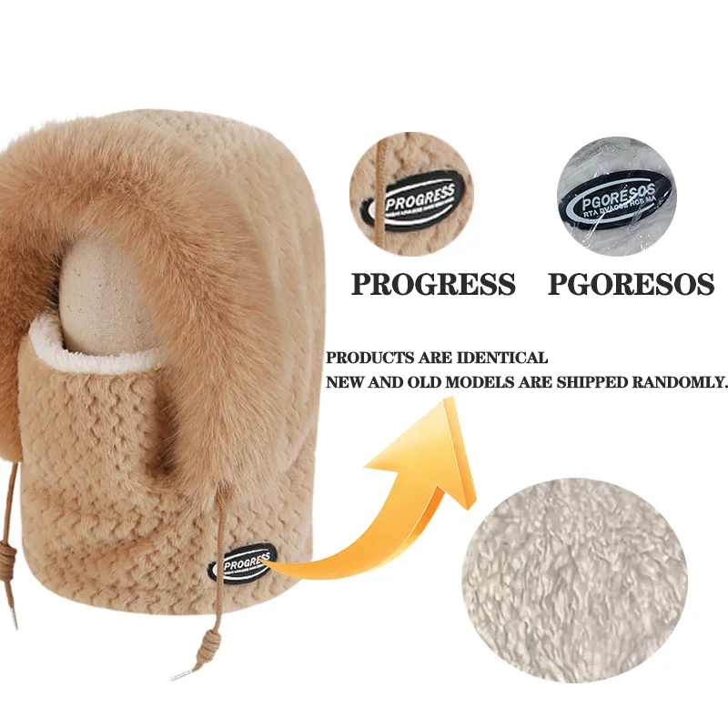 1-5PCS Women Windproof Winter Riding Hat with Scarf Mask Hood Ear Cover Thick Thermal for Electric Scooter Cycling Outdoor - Image 5