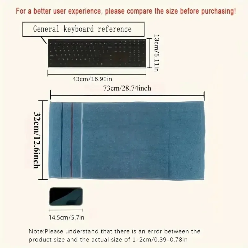 1 Pack of Premium Soft Absorbent Towels - Suitable for Home Use Bath Towels and Face Towels in a Variety of Colors NEW - Image 4