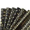 1 Roll Hot Stamping Black Gold Christmas Gift Wrapping Paper with Snowflake Christmas tree Reindeer Printed New Year Celebration