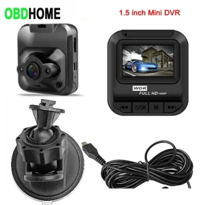 1.5in Display Mini Car DVR Recorder Dash Cam Video Camera Night Vision WDR Full HD 1080P Loop Recording Dashcam Support G-sensor
