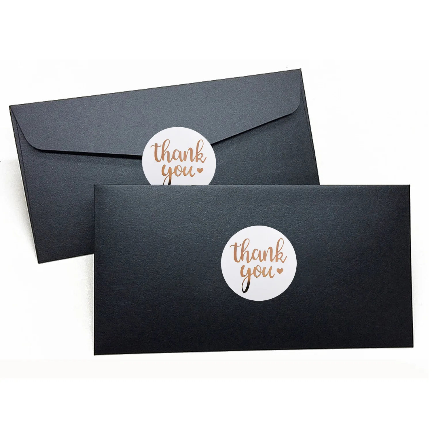 100-500pcs Rose Gold Foil 'Thank You' Stickers for Small Business Gift Seal Shipping Labels Envelope Decoration - Image 5